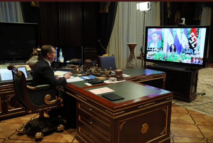 Destacan videoconferencia del Presidente de Nicaragua, Daniel Ortega con Dmitry Medvedev, Presidente de Rusia Unida