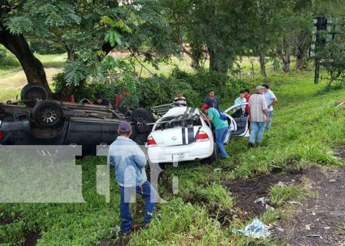 Mortal accidente de tránsito en el empalme de San Isidro, Matagalpa