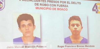Policía Nacional encarcela a "fichitas" de Boaco, Granada y Carazo