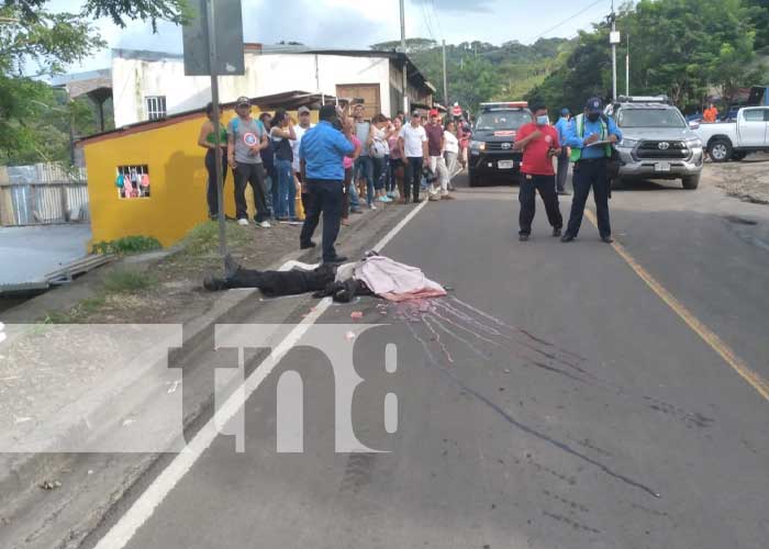 Fatal accidente de tránsito en las vías de Boaco