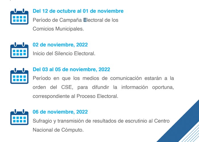 Boletín Informativo de Elecciones Municipales del 24 al 30 de octubre