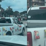 Viral en TikTok por colocar alimento en su carro