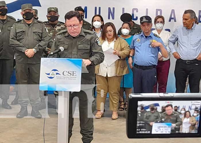 Acto por la salida de material electoral a JRV en Nicaragua
