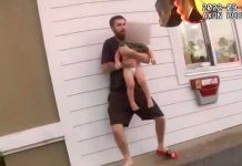 ¡Clase imprudencia! Policía de Florida dispara a hombre con bebé como escudo