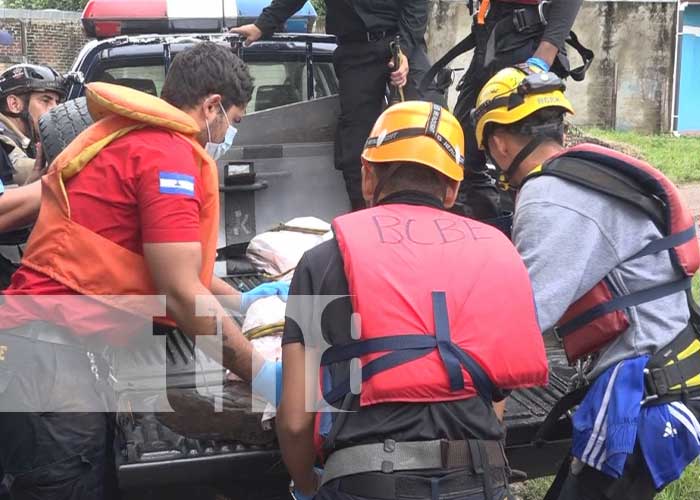 Extraen cuerpo de un hombre que murió por la corriente en una quebrada de Estelí