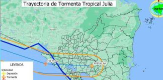 Este domingo ya Julia es tormenta tropical en su paso por Nicaragua