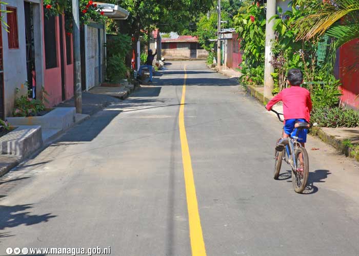 Nuevas calles en Villa Reconciliación Sur, Managua