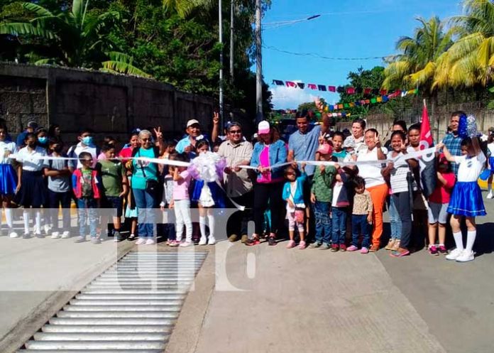 Inauguran obras de infraestructura en comunidades del Distrito V de Managua