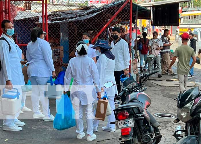 Aplican dosis anti Covid-19 en la zona 7 de Ciudad Sandino, Managua