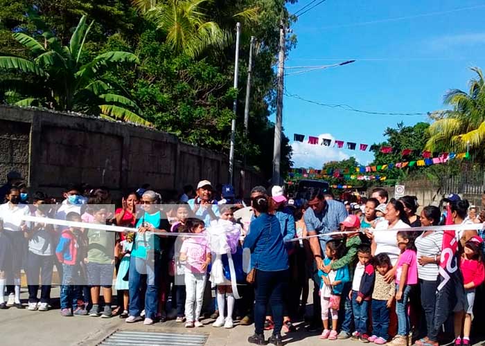 Inauguran obras de infraestructura en comunidades del Distrito V de Managua