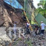 Muro perimetral del estadio municipal de Boaco sufre daños