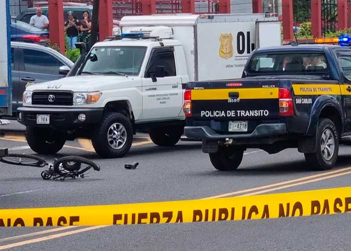 Niño nicaragüense muere en Costa Rica tras chocar su "bici" contra un tráiler