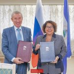 Compañera Alba Azucena Torres, Embajadora de Nicaragua en la Federación de Rusia y Andrei Arkadyevich Klimov