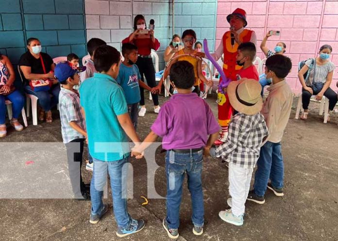 Actividad para celebrar la atención de la salud mental infantil en Nicaragua