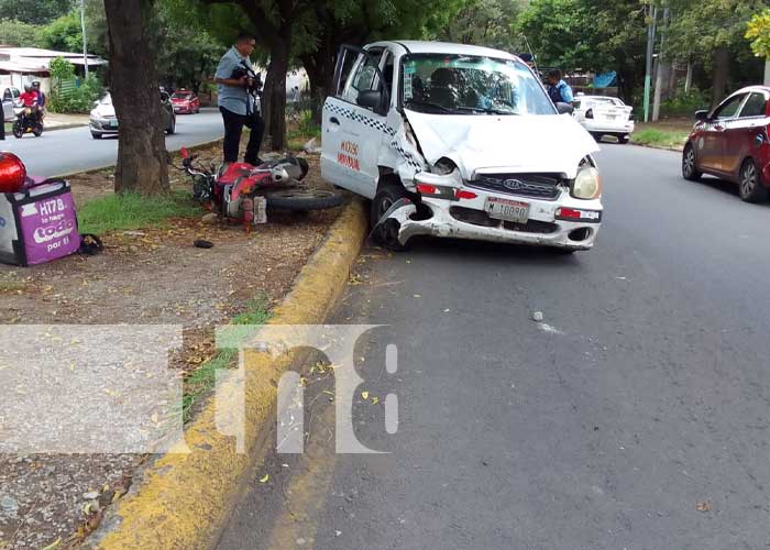 Taxista manda a 3 personas al hospital en Managua