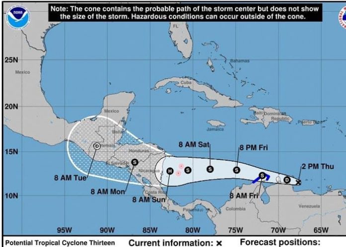 Fenómeno climático en el Caribe