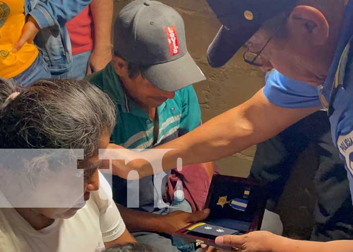 Rinden homenaje a policía caído en Esquipulas en cumplimiento del su deber en Matagalpa