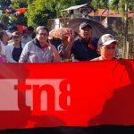 Realizan caminata en Matiguás por el triunfo del FSLN