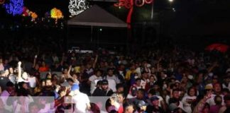 Realizan fiesta en celebración a la victoria del FSLN en Managua