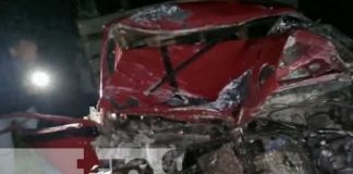 Violento choque dejó 2 lesionados Carretera Acoyapa-San Carlos