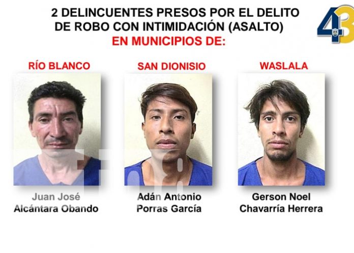 La Policía de Matagalpa captura a seis presuntos delincuentes por homicidio