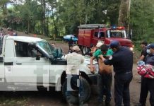 Camioneta cargada de cortadores de café se da vuelta en el municipio de La Dalia