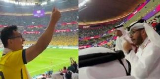 Qatar vs Ecuador: Ecuatoriano hace seña de dinero a qatarí y crea polémica