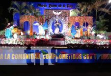 familias recorren altares de la Virgen en la Avenida Bolívar a Chávez, Managua
