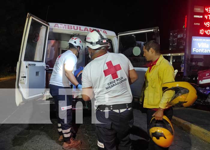 Imprudencia deja un brutal accidente en Villa Fontana, Managua