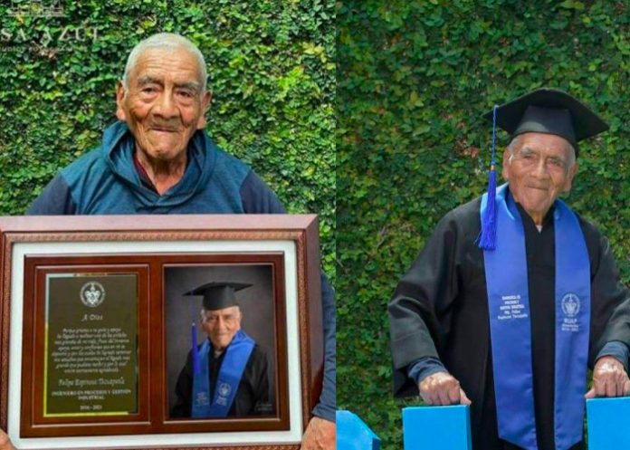 Abuelito de 84 años consigue título como ingeniero