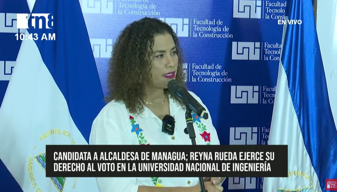 Reyna Rueda resalta tranquilidad de proceso electoral en Nicaragua