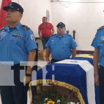 Rinden homenaje a policía caído en cumplimiento del su deber en Matagalpa