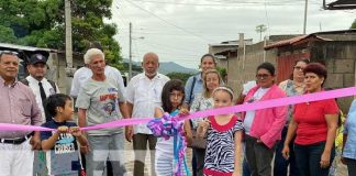 Alcaldía de Juigalpa inauguró 100 metros de calle adoquinada en el barrio Las Canoas