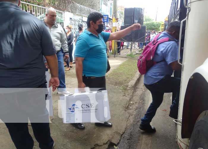 Proceso de distribución de maletas electorales fue un éxito en Masaya