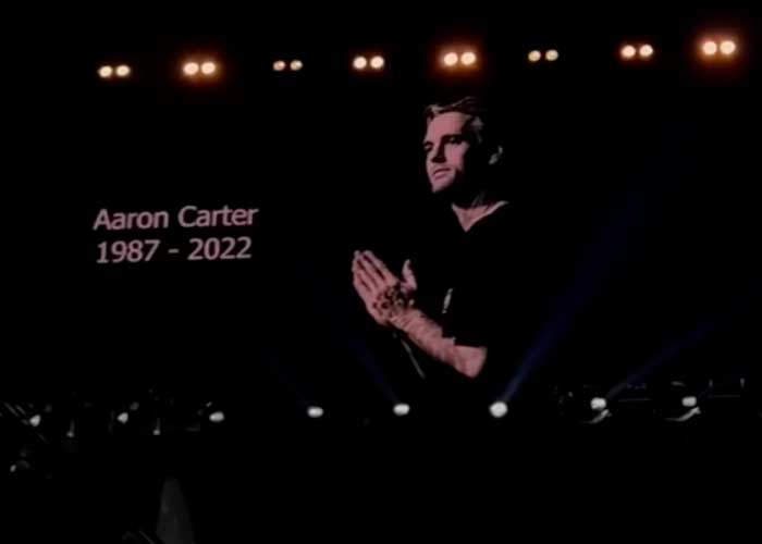 Los Backstreet Boys dedican homenaje a Aaron Carter