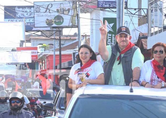 Masivas caravanas transitaron las calles de Estelí