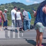 Motociclista resultó lesionado al tratar esquivar un perro en Comalapa, Chontales