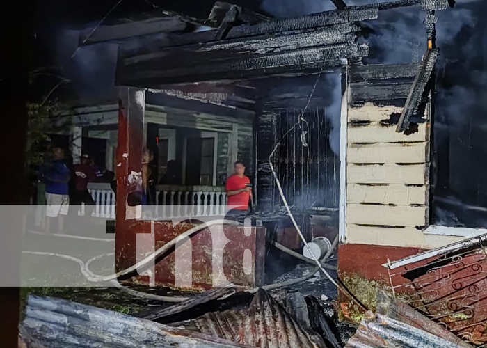  Sujeto origina incendio en una vivienda en la ciudad de Bilwi y se da a la fuga