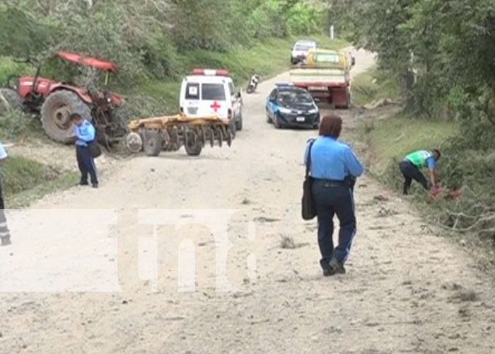 Hombre pierde la vida tras pasarle un tractor encima, en Estelí