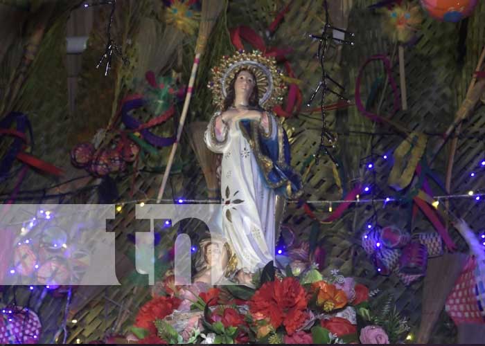 Foto: Bellos altares en honor a la Purísima en la Isla de Ometepe / TN8