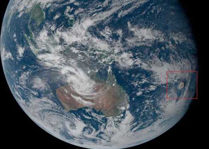 Satélites captan imágenes no vistas de la erupción del volcán Tonga