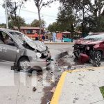Accidente de tránsito en Matiguás: vehículo impacta de frente contra un taxi