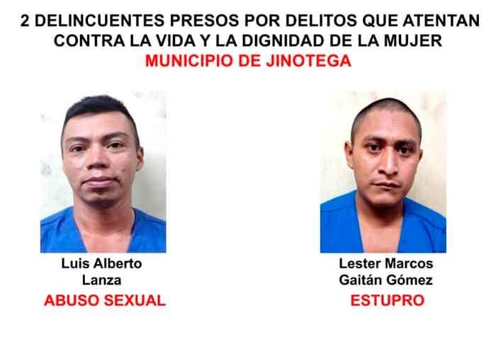 Policía Nacional no le da tregua a la delincuencia en Jinotega y Granada
