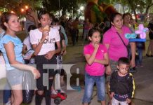 Realizan festival familiar en el parque Luis Alfonso Velásquez, Managua