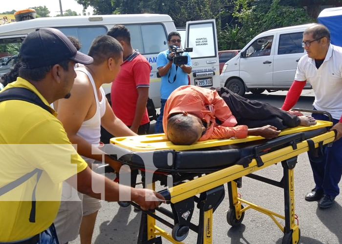Discapacitado resulta lesionado al ser arrollado por una motocicleta en Managua