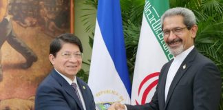 Canciller de Nicaragua recibió las copias de estilo del embajador de Irán