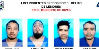 Foto: Nueve presuntos delincuentes fueron capturados por la policía nacional durante la última semana en Rivas / Tn8