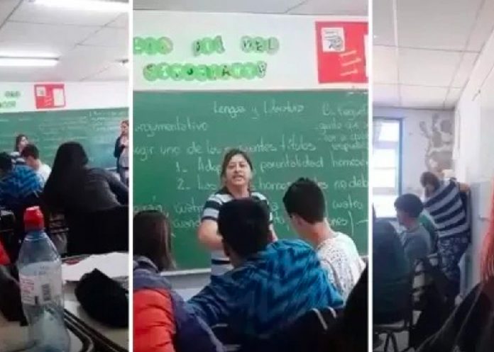 Mujer le pegó a un alumno por hacerle bullying a su hijo 
