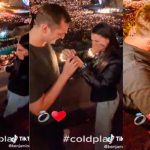Pareja se compromete en concierto de Coldplay en Argentina