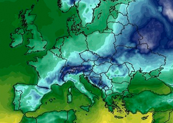 Gigante masa de aire va a traer el invierno de golpe a Europa